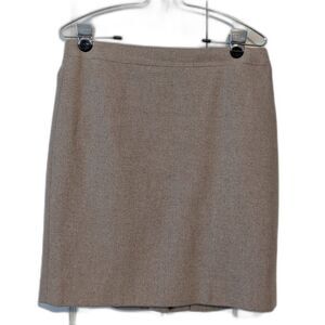 J.Crew Wool Blend Tan Pencil Skirt Women’s Size 8 Classic Career